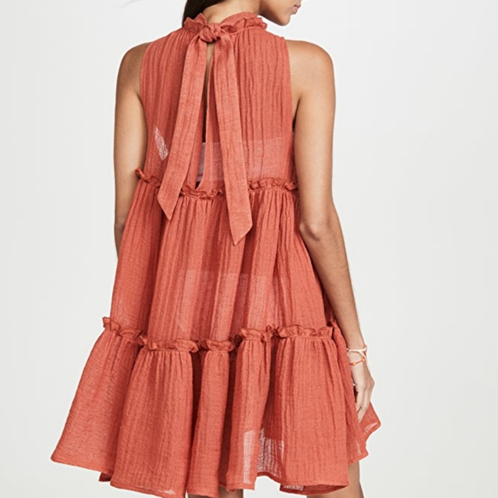 Erica ruffle mini dress